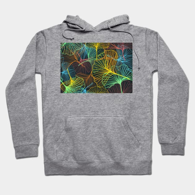 Flower Line Drawing Design Hoodie by martynzero